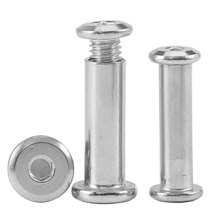 น็อตล็อคเฟอร์นิเจอร์แบบสกรูหกเหลี่ยมชิคาโก สแตนเลส 304 ชุบสังกะสี ขนาด M8 เมตริก/นิ้ว ผลิตตามสั่ง ขายส่ง - Product Image 1