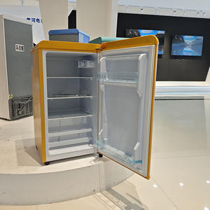 Réfrigérateur vertical <span class=keywords><strong>vintage</strong></span> à porte unique de 90 L, mini-réfrigérateur portable <span class=keywords><strong>pas</strong></span> <span class=keywords><strong>cher</strong></span> - Product Image 1