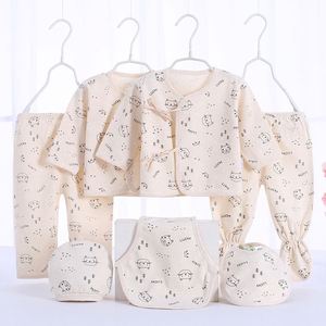 Ensemble de vêtements pour bébés garçons et filles, nouveau-né, 7 pièces, 100% coton, motif de dessin animé, pour un mois entier - Product Image 3