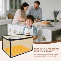 Boîte d'épreuvage de la pâte à pain avec contrôle de la température Boîte d'épreuvage de pain visible pliable Réchauffeur de démarreur de levain