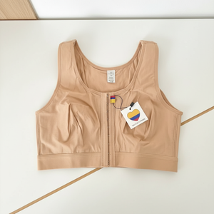 Mejor <span class=keywords><strong>sujetador</strong></span> corrector de postura para mujer con cierre frontal, inalámbrico, para después de cirugía, <span class=keywords><strong>mastectomía</strong></span>, cobertura total y suavizante de espalda - Product Image 2
