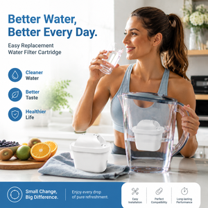 Long Lasting Universal Water Filter Cartridge Replacement for Home Pitcher Jug Kitchen Filtration System - Product Image 1