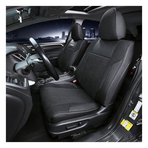Housses de siège auto sur mesure en cuir Nappa de haute qualité, toutes saisons, garantie 1 an, ensemble complet 5 places, soie glacée - Product Image 1