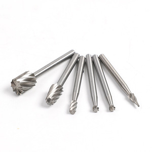 High-Speed Steel Rotary File Set 6pc Small Woodworking Grinding Head For Wood Plastic DIY Carpenter Tool - Product Image 3