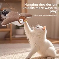 Jouet d'oiseau vibrant électrique de marque KV avec simulation de chant d'oiseau, en peluche, jeu interactif, vente en gros transfrontalière