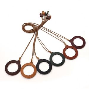 Loupe de poche avec étui en cuir, loupe à collier avec sangle, loupe vintage en forme de pendentif - Product Image 1
