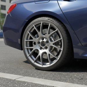 Servicio de Fabricación de Ruedas Forjadas Totalmente Personalizadas - Construimos a Partir de su Foto - Llantas Monobloque Multirradio en Negro Brillante - Product Image 5