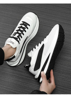 Chaussures de sport pour hommes de grande taille avec logo personnalisé, style respirant, chaussures pour hommes blanches, noires, grises