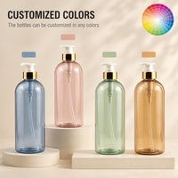 Bouteille Pompe Vide Transparente en PET de 1000 ml, Contenant en Plastique Rechargeable pour Gel Douche, Après-Shampoing, Soins Capillaires, Emballage Cosmétique de Salle de Bain