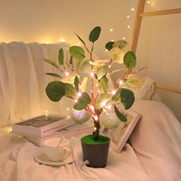 Veilleuse LED simulation plante arbre lumière bonsaï pin aiguille vert radis chambre paysage décoration lumière