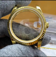 Montre mécanique de plongée étanche pour homme, personnalisée, de luxe, en or 18 carats, avec boîtier en forme de dent de chien