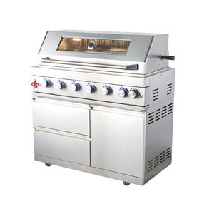 Ensemble <span class=keywords><strong>de</strong></span> barbecue à gaz Commercial à 6 brûleurs avec cuisinière à gaz et dessins <span class=keywords><strong>de</strong></span> conception gratuits - Product Image 4