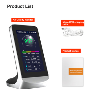 Monitor de calidad del aire multifuncional 9 en 1, Tuya Wifi, medidor de dióxido de carbono de escritorio, temperatura, humedad y PM2. 5 Detectores - Product Image 2