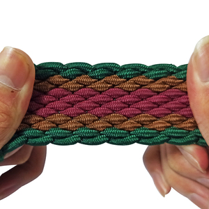 Chất lượng cao căng bện dây đai tùy chỉnh đầy màu sắc thời trang nặng nhiệm vụ dệt vải đàn hồi cho các phụ kiện may mặc - Product Image 2