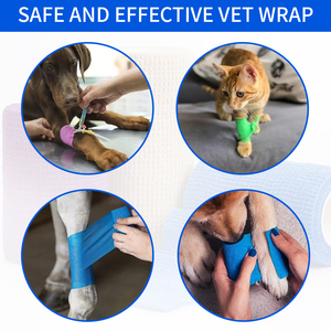 Selbst klebende elastische Bandage Atmungsaktive kohäsive Wickel rolle für selbst klebendes Handgelenk-und Knöchelsport-Sport band - Product Image 5