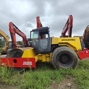 รถบดอัดล้อเดี่ยว Dynapac CA251D ของสวีเดน น้ำหนัก 9.75 ตัน เครื่องยนต์ Deutz/Cummins ระบบไฮดรอลิกเต็มรูปแบบ สภาพดี - Product Image 3