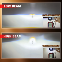Universel 40W 70W High Low Beam G02 3.0 Inch Bi Led Projector Lens Car Led Light 1 an de garantie pour la voiture