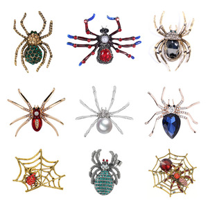 Broche de araña de insecto creativo Retro broche de collar de ropa de aleación de moda - Product Image 1