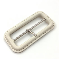 Boucle de ceinture personnalisée en cuir véritable et alliage de zinc pour vêtements, quincaillerie de sangle réglable pour bricolage, boucles coulissantes OEM