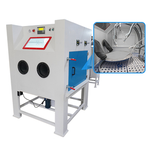 Cabina de Sandblasting Automática de Alto Rendimiento con Mesa Giratoria para Chapas Metálicas - Product Image 1