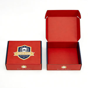 Boîtes d'expédition en carton ondulé pliables personnalisées, boîtes d'emballage en papier kraft, boîtes cadeaux - Product Image 1