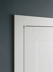 Shaker Gong Groove pré-accroché <span class=keywords><strong>blanc</strong></span> Style européen américain <span class=keywords><strong>bloc</strong></span> cannelé chêne noyer sécurité intérieur chambre <span class=keywords><strong>porte</strong></span> en bois massif - Product Image 6