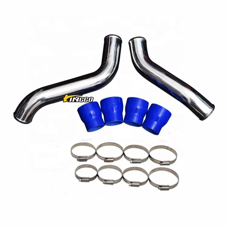 Cooling System Rubber to Hard Pipes Upgrade Aluminum Intercooler Piping For Dmax 4JK1 2.5L