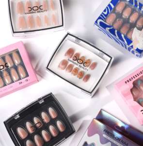 Prensa personalizada en uñas bailarina ataúd medio cuadrado Ins punta francesa uñas manicura acrílico Etiqueta Privada uñas postizas - Product Image 5