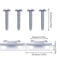 Accessoires de rideaux en gros en stock : Supports de tringle à rideau en fer galvanisé électrolytique, quincaillerie de suspension, supports pour tringle simple