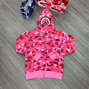 Giacca Shark di Alta Gamma con Cappuccio Singolo, Design Camo Ricamato con Scimmia, <span class=keywords><strong>Felpa</strong></span> con Zip per Coppie, per Uomo - Product Image 1