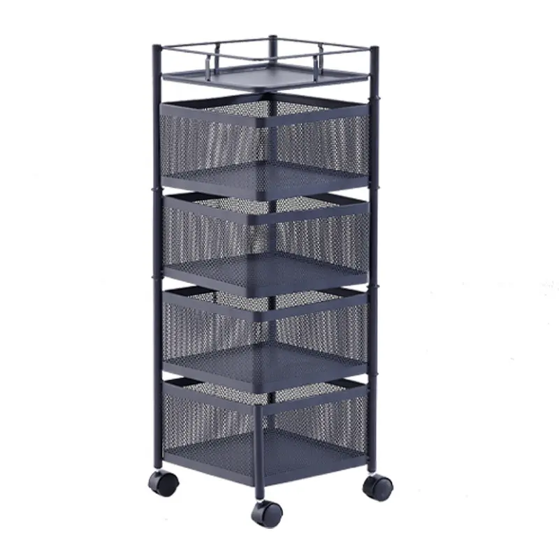 Manufacturers direct sale high quality home storage rack bathroom home wrought iron storage rack kitchen shelf