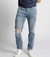 Jean Homme Y2K en Denim Délavé Bleu, Effet Usé et Déchiré, Qualité Supérieure, Style Streetwear, Personnalisable OEM/ODM, Collection 2026