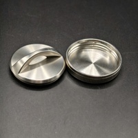 Boîte en métal personnalisée en acier inoxydable avec couvercle torsadé pour bijoux, petits accessoires de studio, emballage de quincaillerie, production en gros