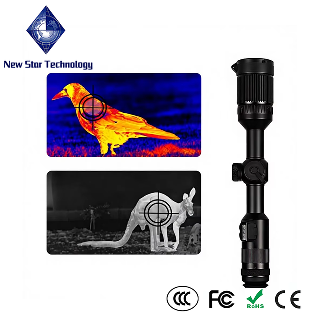 HTI J13 384*288 54mm Outdoor Long Range Night Vision Thermal Sight Scope for Hunting with Hot Spot Tracking