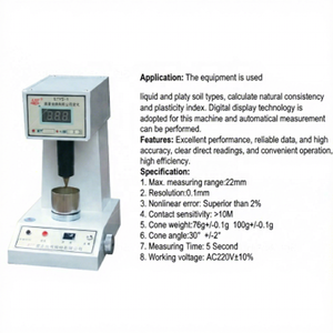 Testador de Limite de Atterberg de Solo <span class=keywords><strong>YF</strong></span> STYS-1 de Alta Precisão - Ferramenta Digital de Limite Líquido/Plástico para Engenharia (Padrão ISO/GB) - Product Image 3