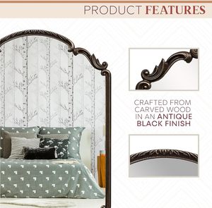 Espejo <span class=keywords><strong>de</strong></span> Pared <span class=keywords><strong>de</strong></span> Madera Tallada Estilo Inglés, Espejo Decorativo Antiguo <span class=keywords><strong>para</strong></span> Entrada, Sala <span class=keywords><strong>de</strong></span> Estar, Baño - Product Image 5