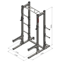 Utilisation commerciale Home Gym Fitness Equipment Squat Rack entraînement musculation acier demi-cages centrale électrique