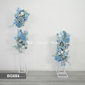 Nouvelles décorations florales pour mariage, fleurs artificielles en soie pour la décoration de fond de mariage - Product Image 2