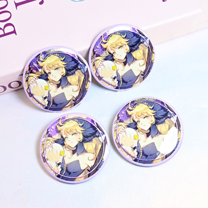 High Quality Anime Tinplate TV &amp; Movie Character Holographic Custom Digital Printing <strong>Cute</strong> <strong>Button</strong> Badge <strong>Pin</strong> Blank Safety <strong>Pin</strong> - Product Image 1
