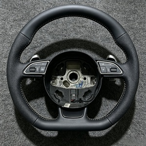 En stock : Volant de voiture compatible avec <span class=keywords><strong>Audi</strong></span> S3 8P, S4 B8, S5, S6, S7, S8, A3 8V, A3 8P, A4 B8, A5 B8, A6 C7, A7, A8 D4, Q3, Q5, Q7 - Product Image 6
