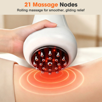 Appareil de remodelage corporel à micro-courant portable, brosse vibrante chauffante électrique pour drainage lymphatique et anti-cellulite