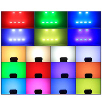 2x100W COB 2-en-1 + 48 LED RGB, gradation linéaire 0-100%, prend en charge le contrôle DMX512 3200-5600K pour église, théâtre, scène de mariage