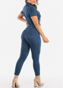 Mono de una Pieza de Manga Corta Ajustado, Tallas de EE. UU. S-2XL, 2023, Compra en Línea - Product Image 4