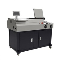Machine de reliure à la colle automatique pour carnet de notes, livre photo, couverture rigide, DC-60A4, avec écran tactile