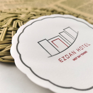 Custom Cheap Recyclable Hotel <strong>Paper</strong> Coasters <strong>Glass</strong> <strong>Cover</strong> - Product Image 3