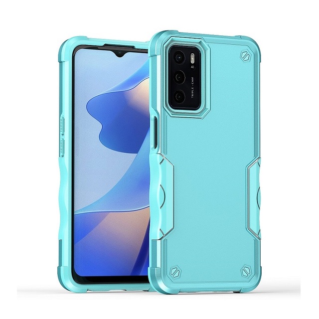 Premium 2 in 1 PC and TPU Shockproof Hybrid Mobile Phone Case for OPPO A16 A16s A55