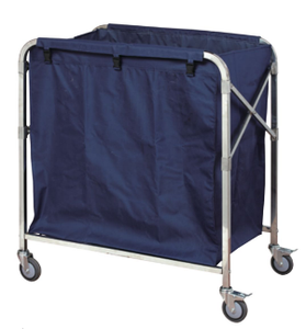 Chariot se pliant commercial de grande taille de chariot à linge de nettoyage d'hôtel - Product Image 3