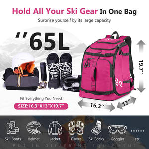 Échantillon gratuit de bottes de ski, sac à dos pour bottes de ski extra large, équipement de ski en plein air, sac de voyage, sac à dos pour casque de snowboard - Product Image 2