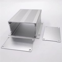 Boîtier robuste en aluminium extrudé 92*46mm pour PCB et systèmes électroniques embarqués, argenté 100mm