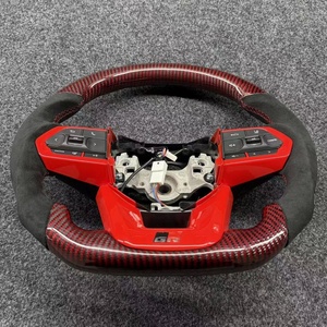 Volant de direction automobile en fibre de carbone pour Toyota LC Alphard 80 Series Hilux Land Cruiser Crown, accessoires de remplacement - Product Image 3